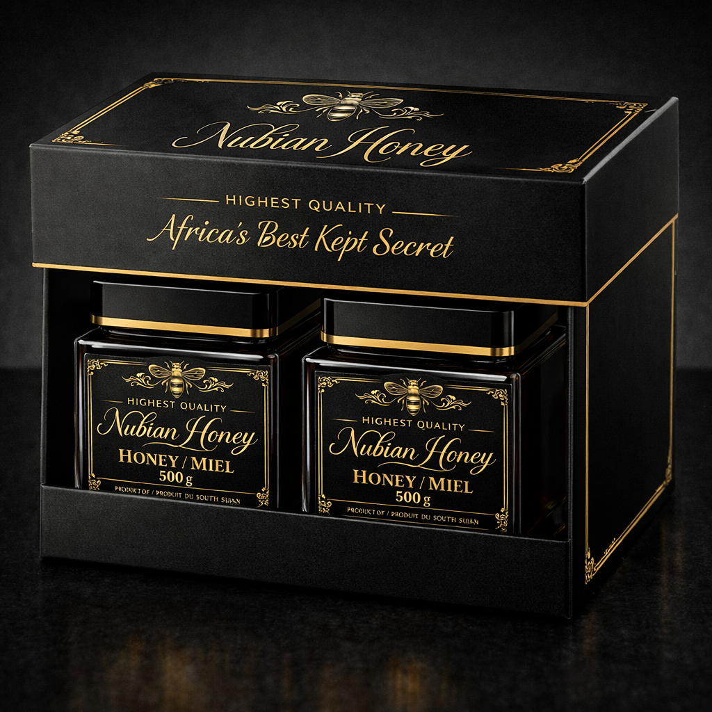 Nubian Honey – Raw Dark Amber Honey 500g